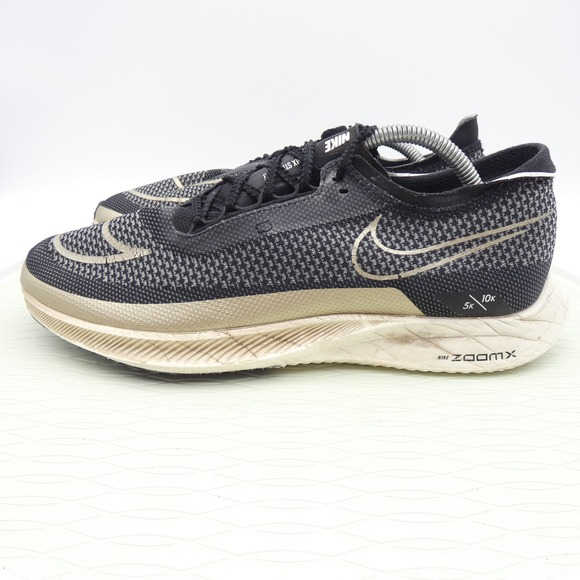 Nike Other - Nike ZoomX Streakfly Mens 10 Black Metallic Gold Running Shoes DJ6566-001 5k 10k